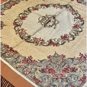 Vintage Christian Dior Multicolor Fringe Stole Wool 100%